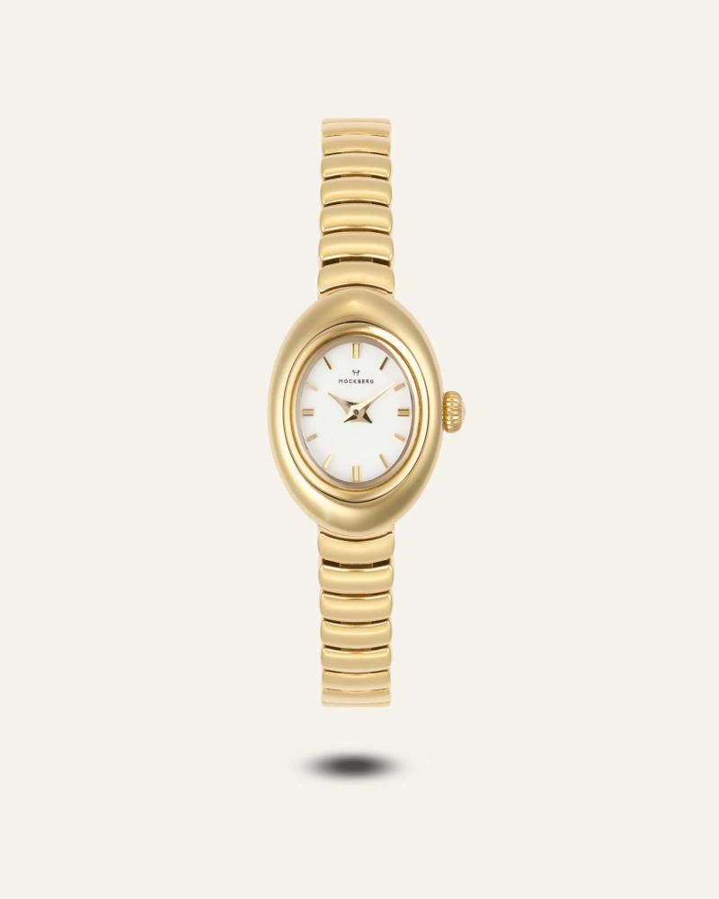 Belle Oval petite gold watch