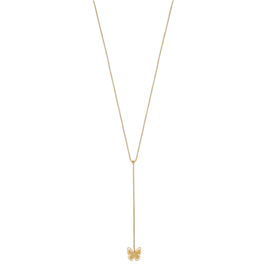 Butterfly Y-neck gilver