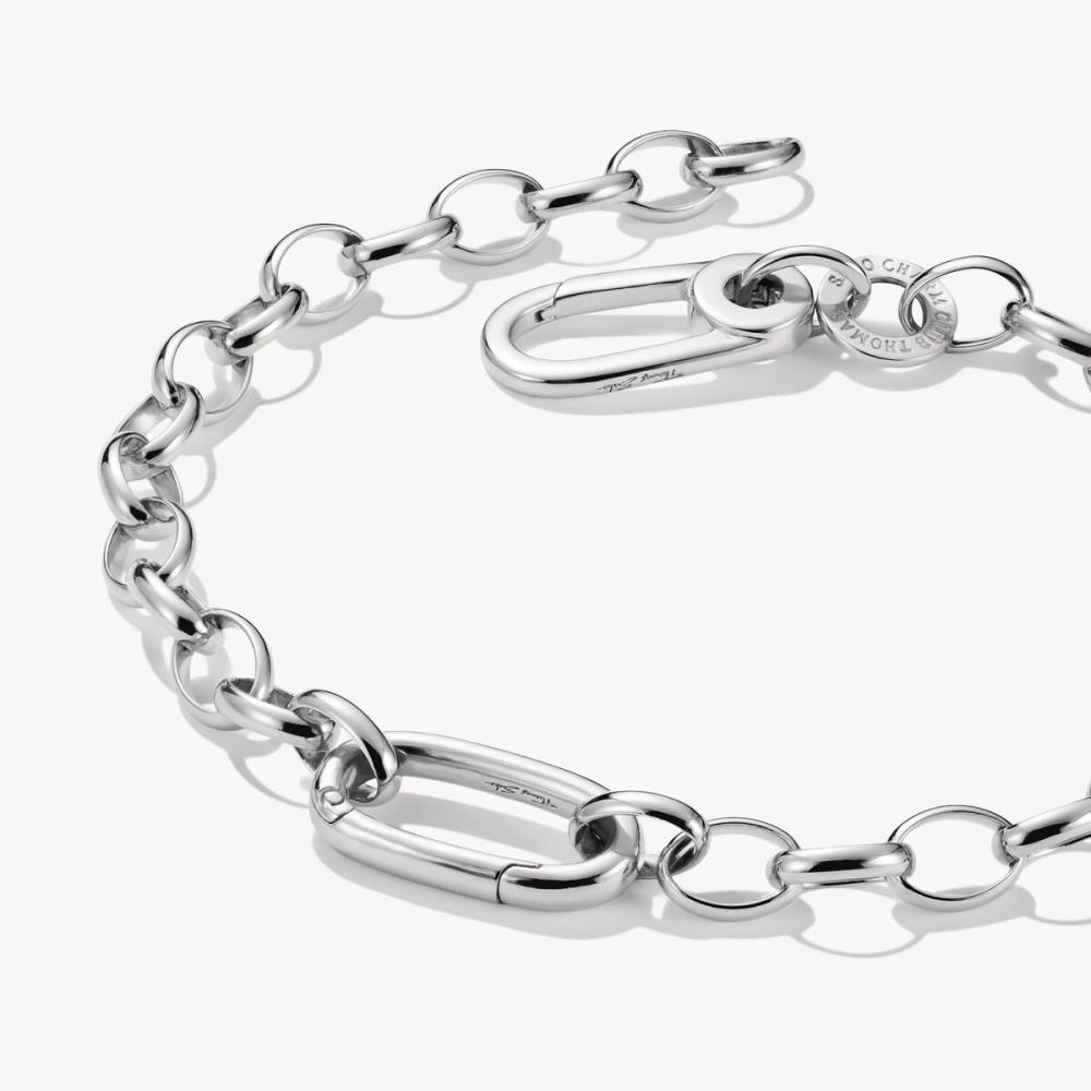 CHARM-ARMBAND MED EN CONNECT-LINK SILVER