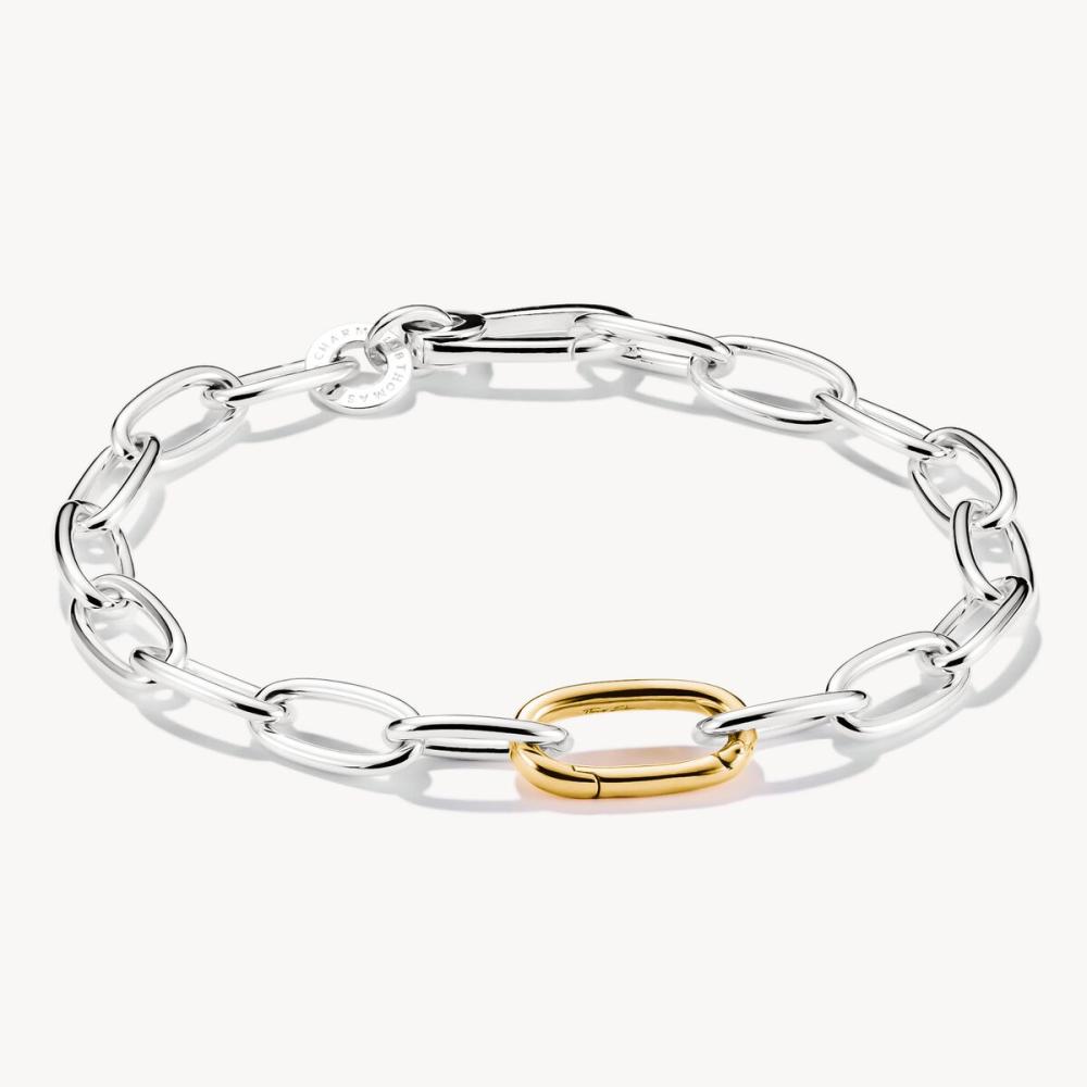 CHARM-ARMBAND BICOLOR MED EN CONNECT-LINK
