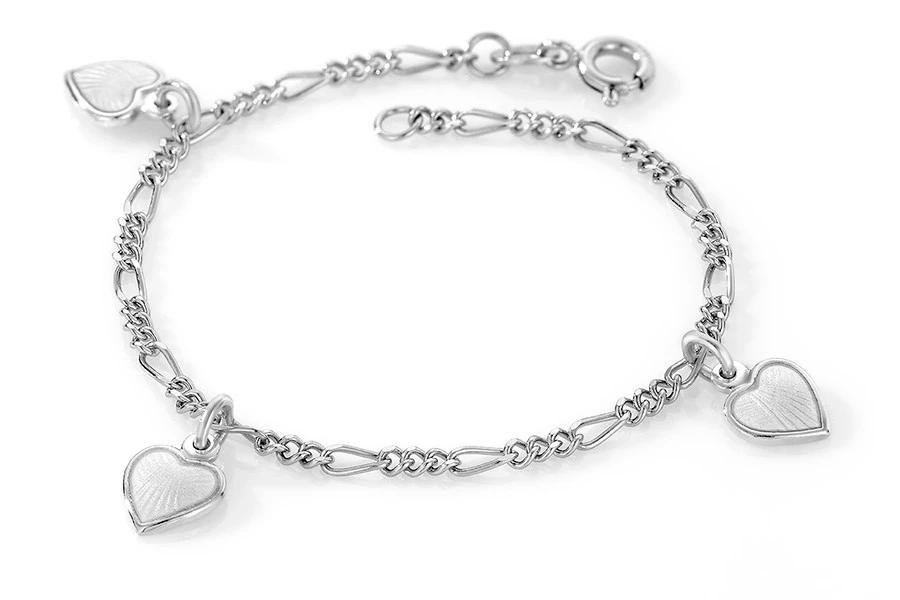 Charms armband hjärtan