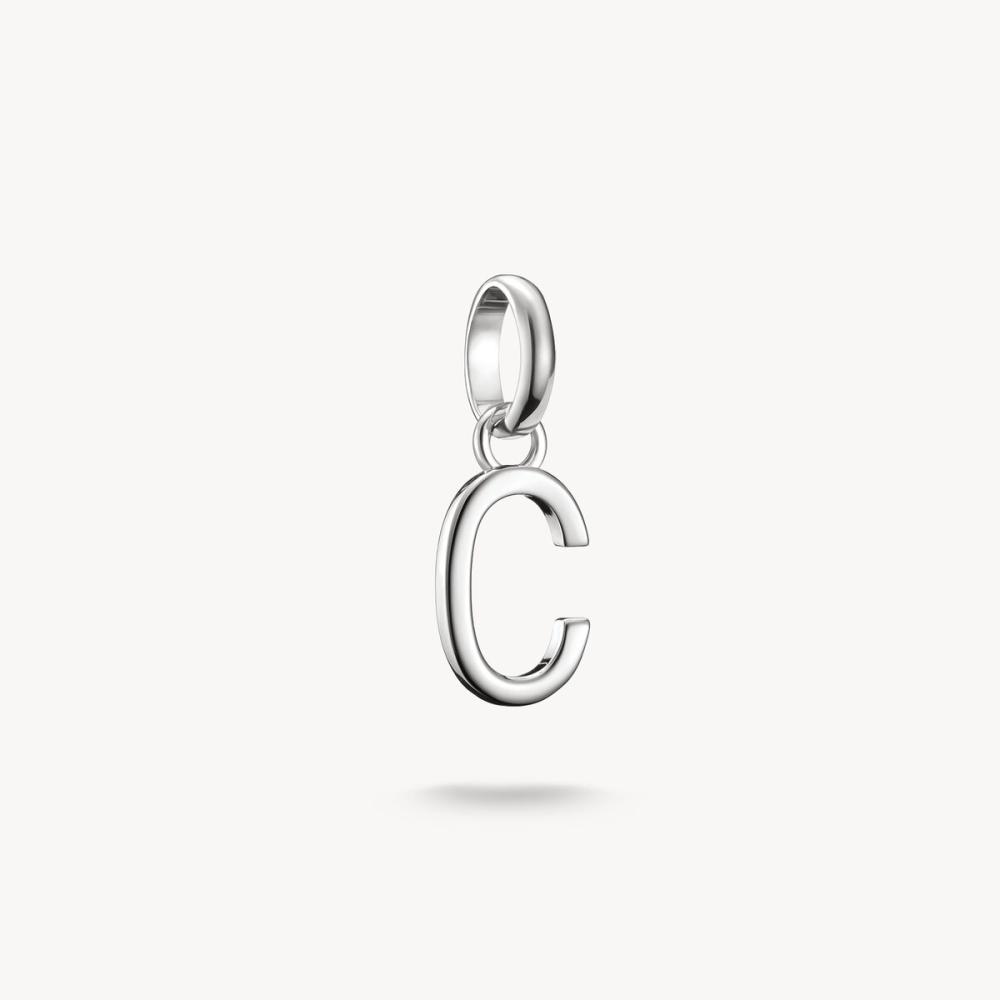 CHARM-HÄNGSMYCKE BOKSTAVEN C CONNECT SILVER