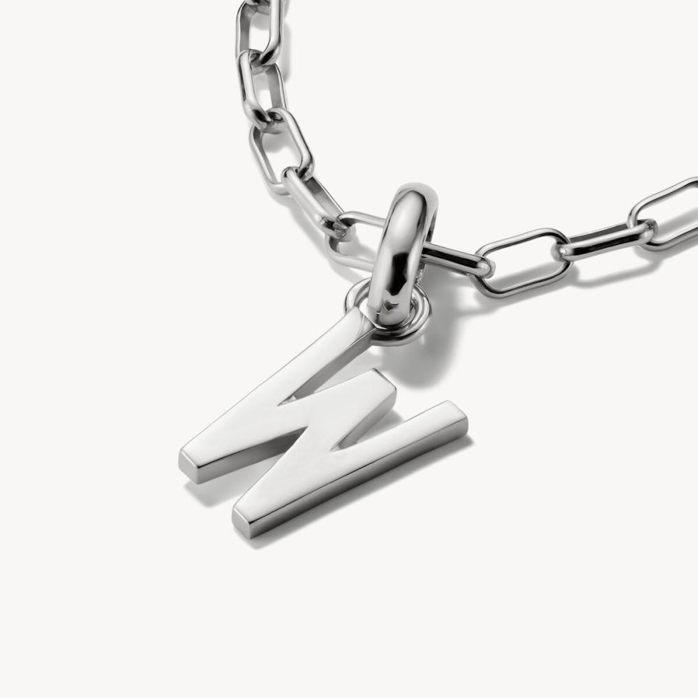 CHARM-HÄNGSMYCKE BOKSTAVEN W CONNECT SILVER
