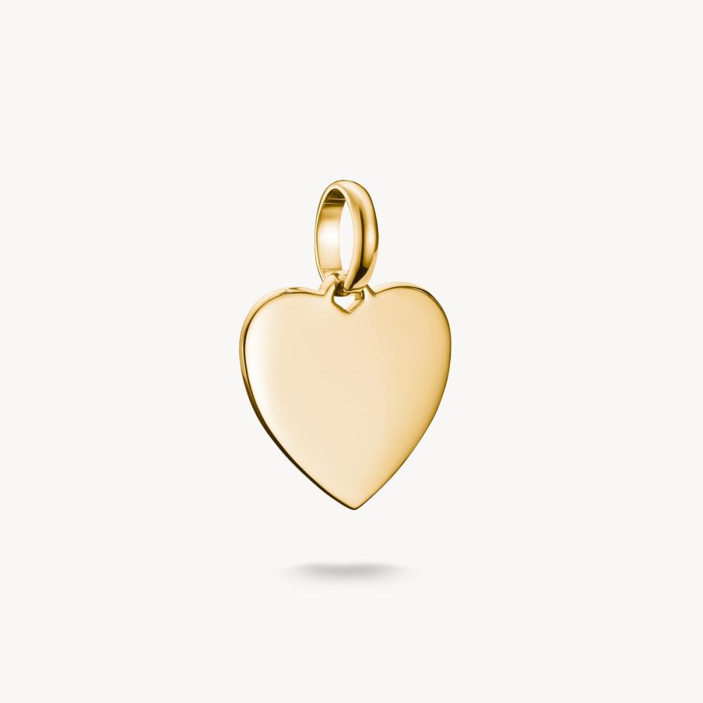 CHARM-HÄNGSMYCKE HJÄRTA CONNECT GULDPLÄTERAD