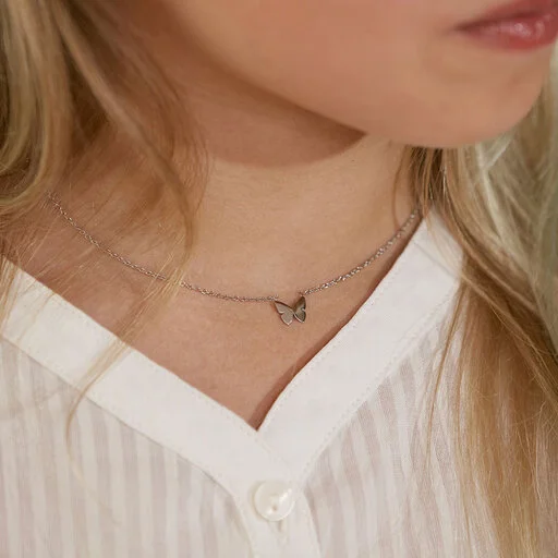 Papillon Necklace Child Steel