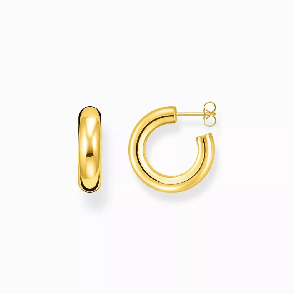 Thomas Sabo gold plated earrings chunky hoops