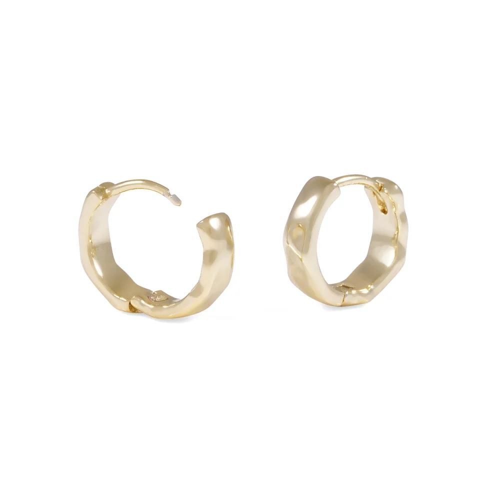 Domino ring ear 15mm plain g
