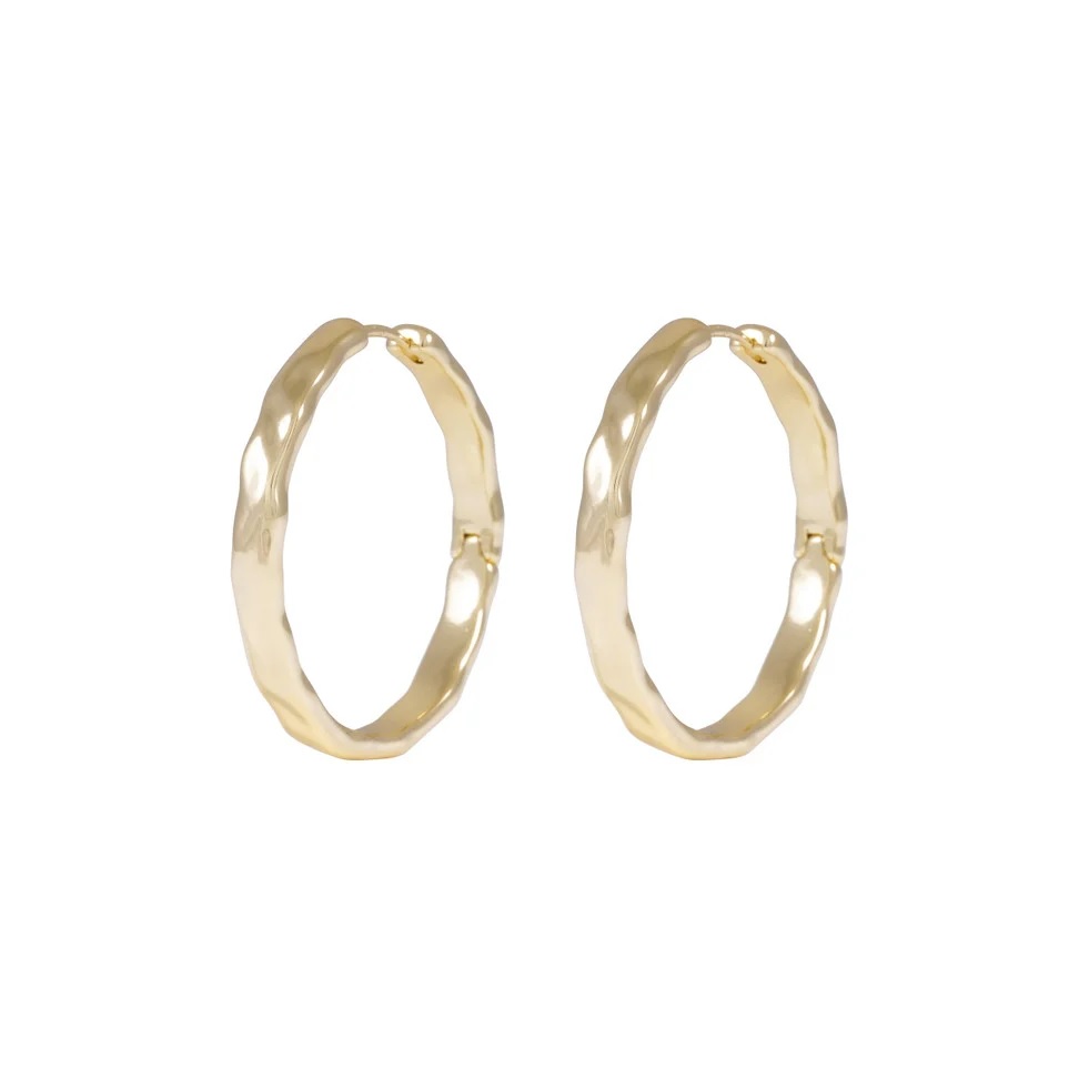 Domino ring ear 20mm plain g