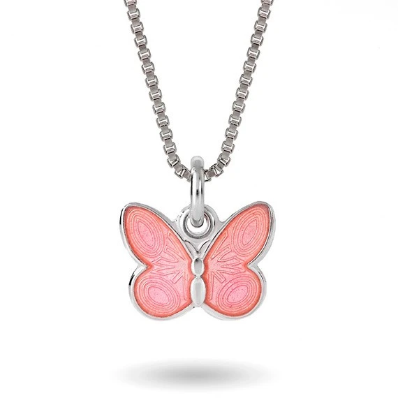 Halsband rosa fjäril