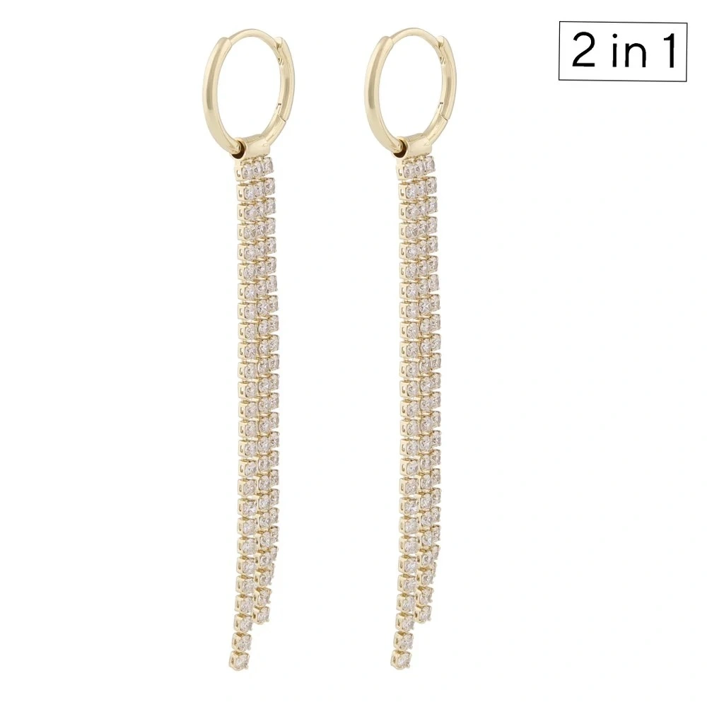 Fanny ring tassel ear g/clear