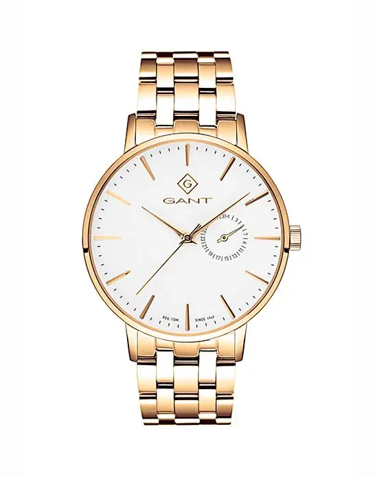 GANT Time Park Hill III-IPG, White-Metal IPG