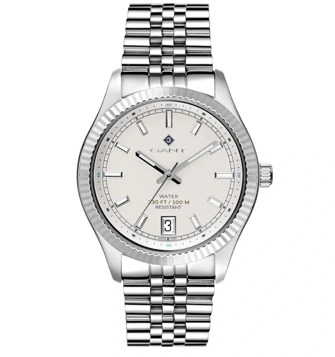 GANT Time Sussex 44 white-metal