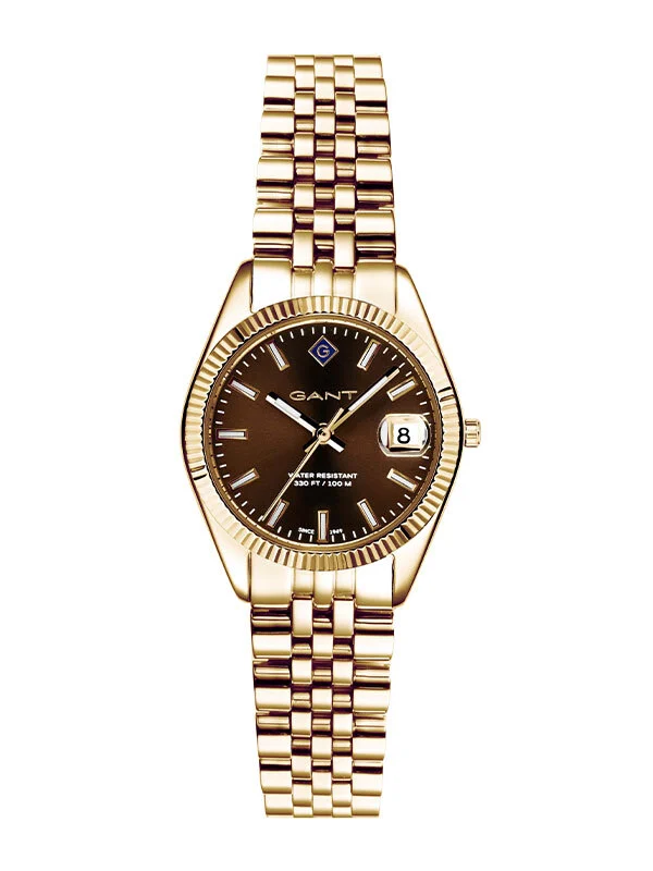 GANT Time Sussex mini gold brown-metal