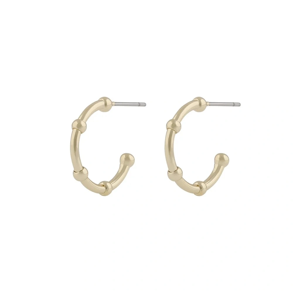 Gina small oval ear plain g