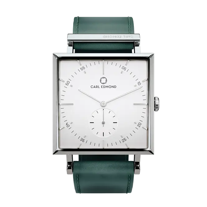 Granit White Deluxe - Strap color Forest Green