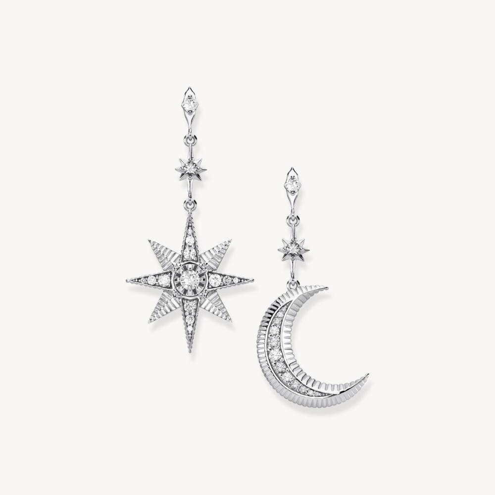 ÖRHÄNGEN ROYALTY STJÄRNA & MÅNE