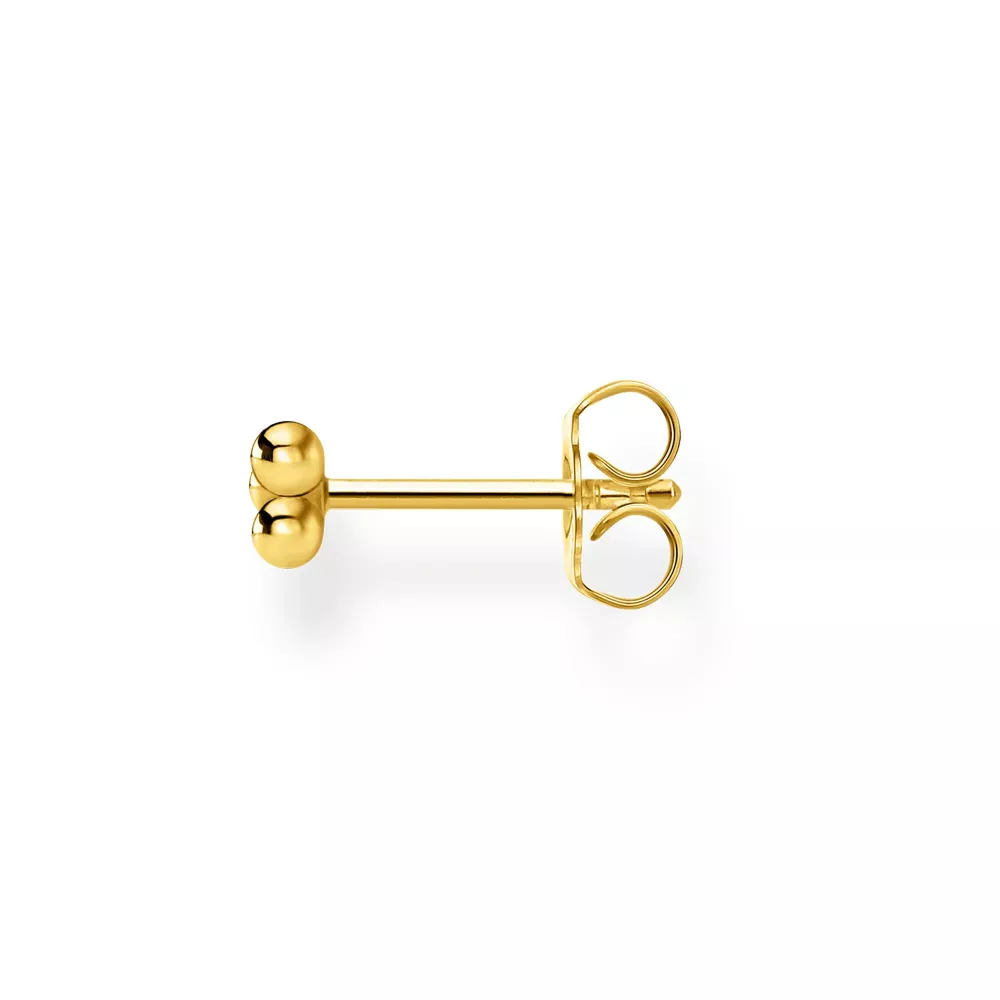 Single ear stud dots gold