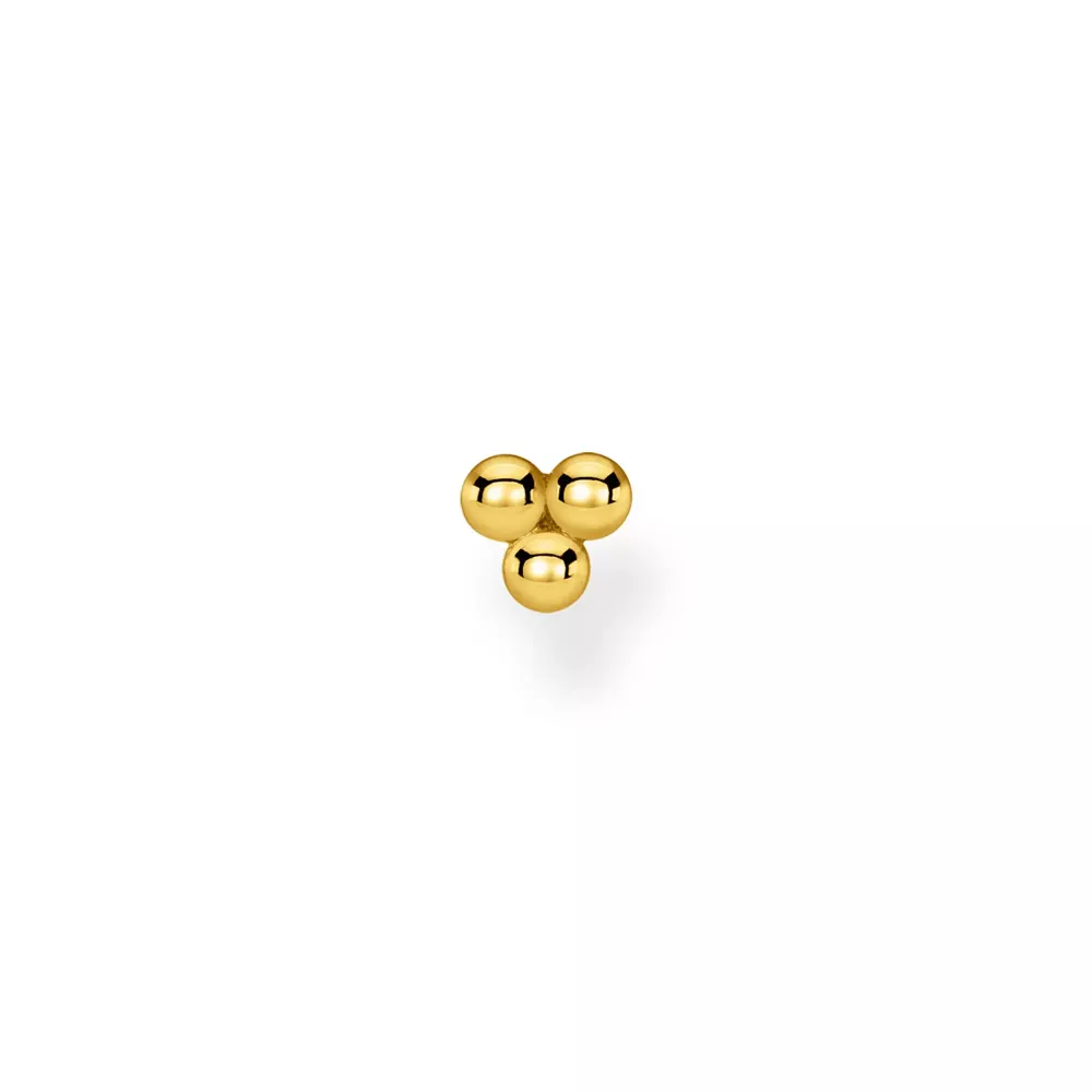 Single ear stud dots gold