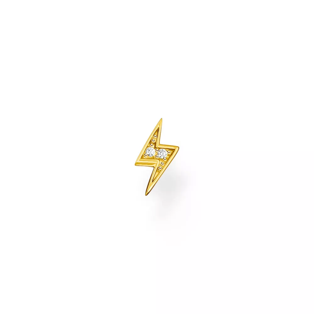 Single earstud flash gold