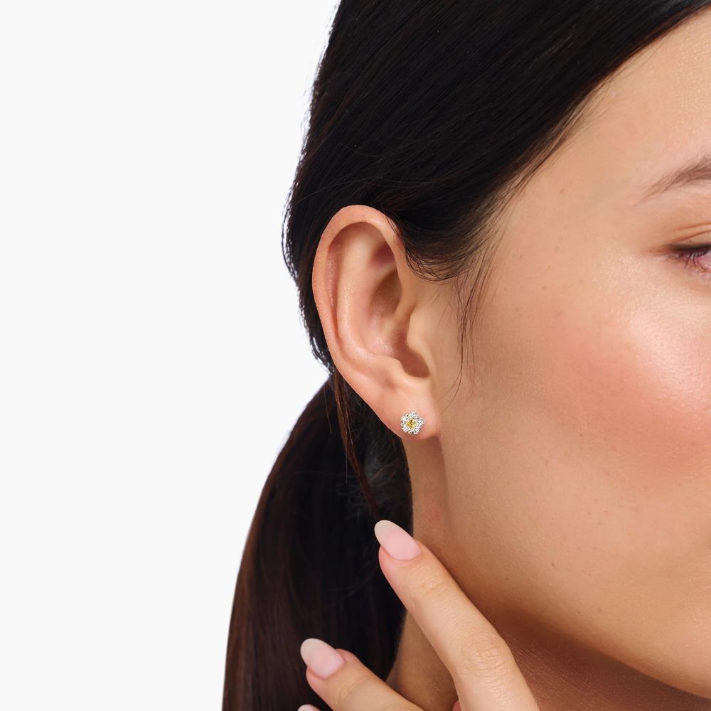 Silverörhängen lovely daisy