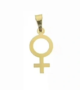 Hänge kvinnosymbol 18k 9*18