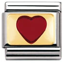 NOMINATION Hjärta röd emalj