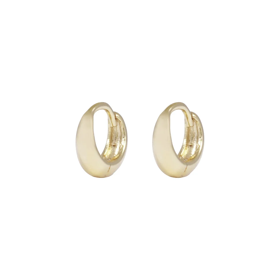 Honey drop ring ear 8mm plain g