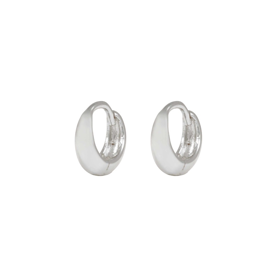 Honey drop ring ear 8mm plain s