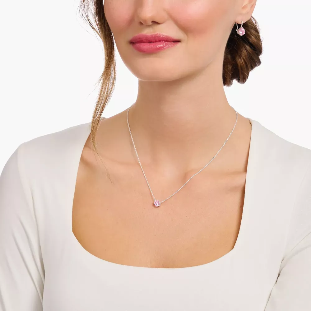 Thomas Sabo necklace pink zirkonia