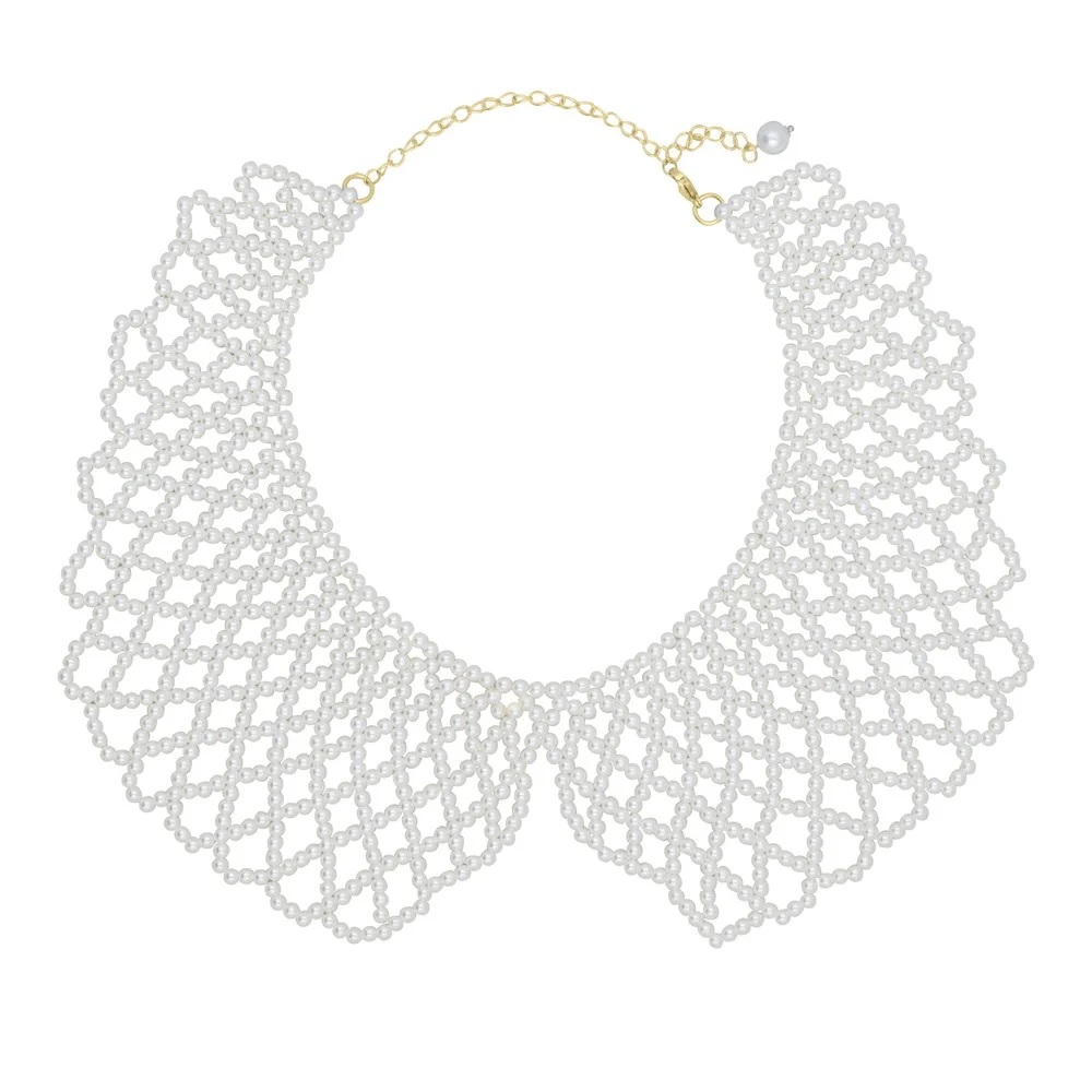 Lacy collar neck 40-45 g/white