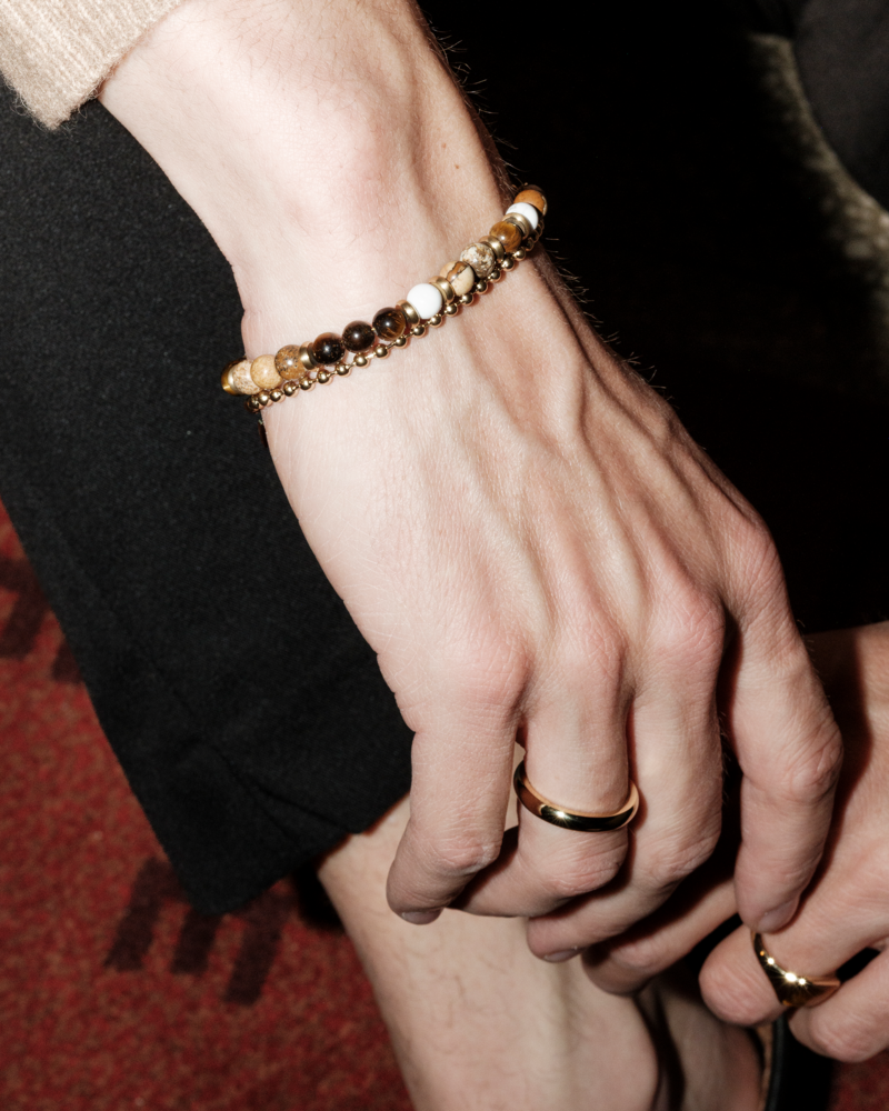 LANDON bracelet beige/steel