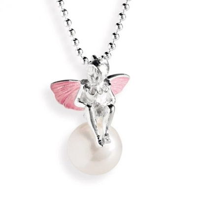 Hänge med rosa fé, pärla