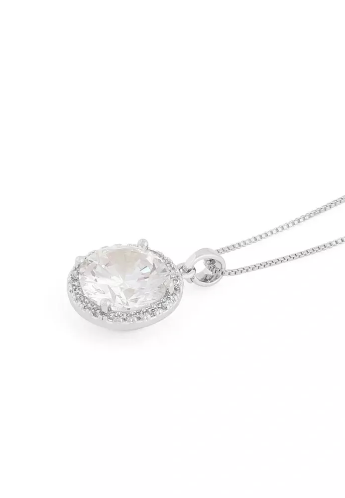 Lex pendant neck 40 s/clear