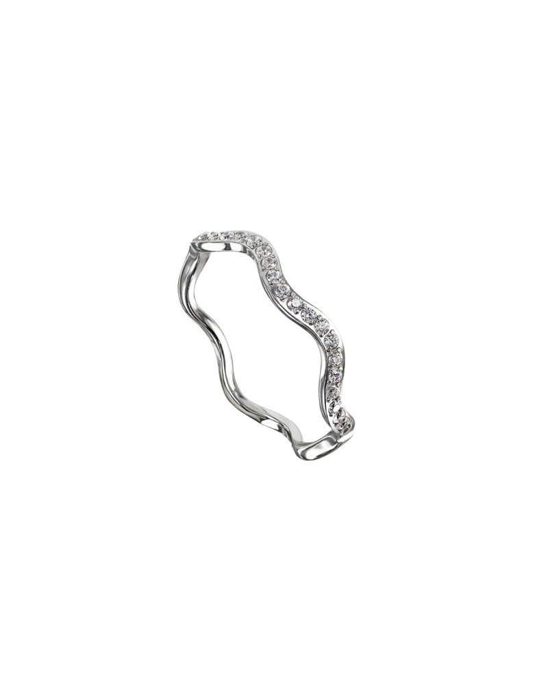 LUCY wave ring steel