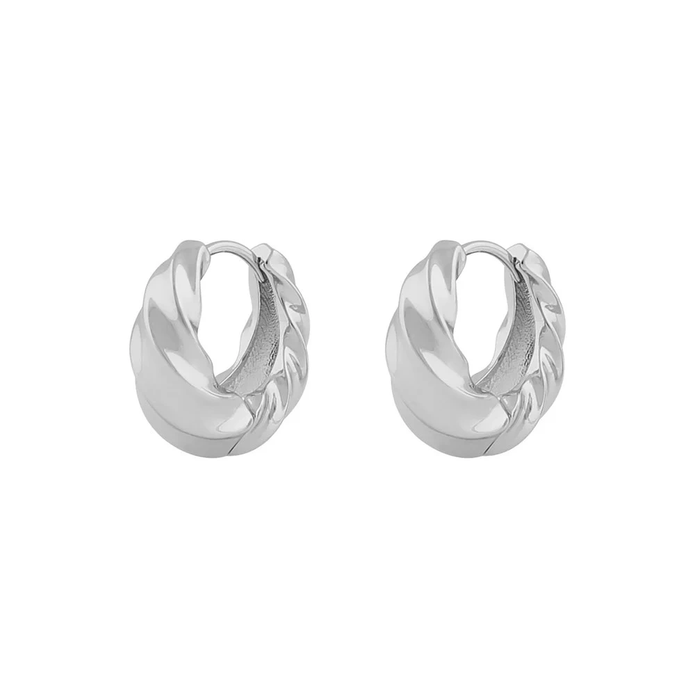 Lydia big twist ring ear plain s