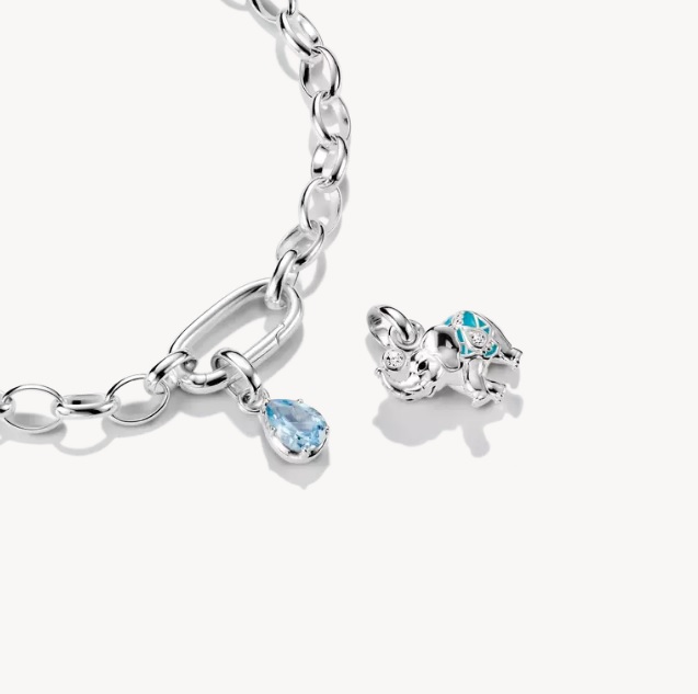 Charm-hängsmycke födelsesten mars Connect Silver