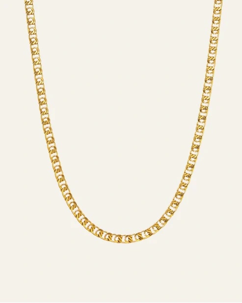 Infinity gold necklace