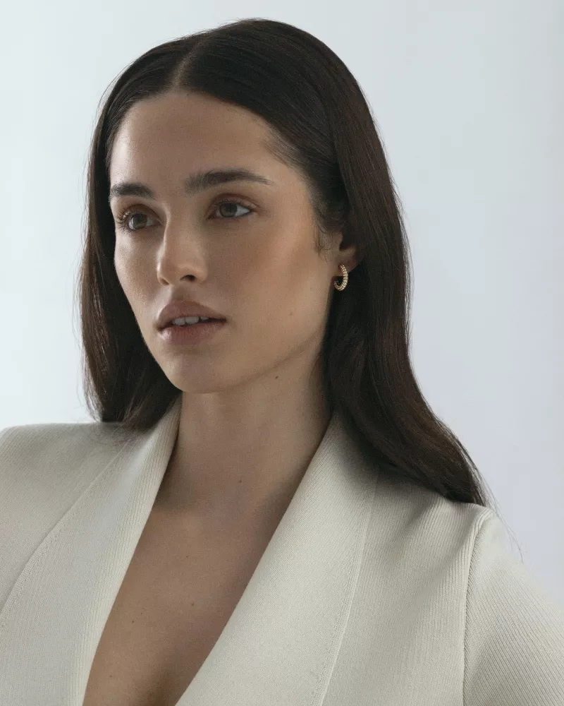 PAVÈ eternal medium gold earrings