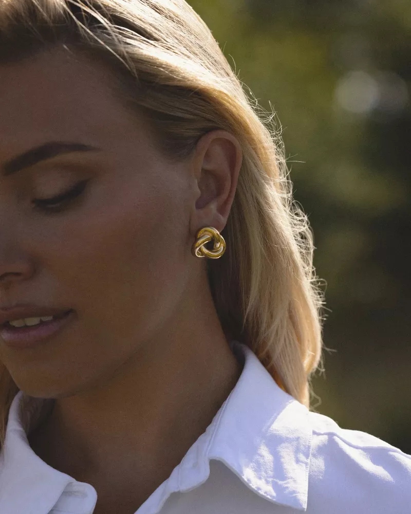 GRETA gold earrings