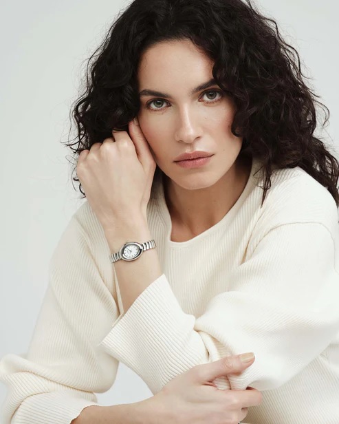 Belle oval watch steel