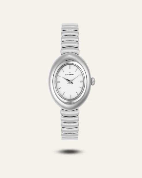 Belle oval watch steel