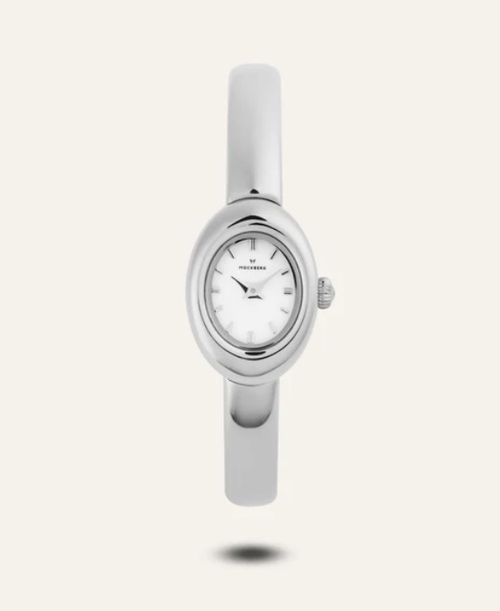 BELLE Oval petite bangle watch, small