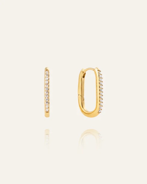 SPARKLE gold medium U-hoops