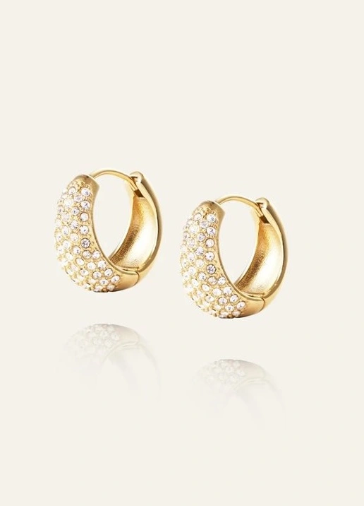 Treasure Hoops Medium Gold