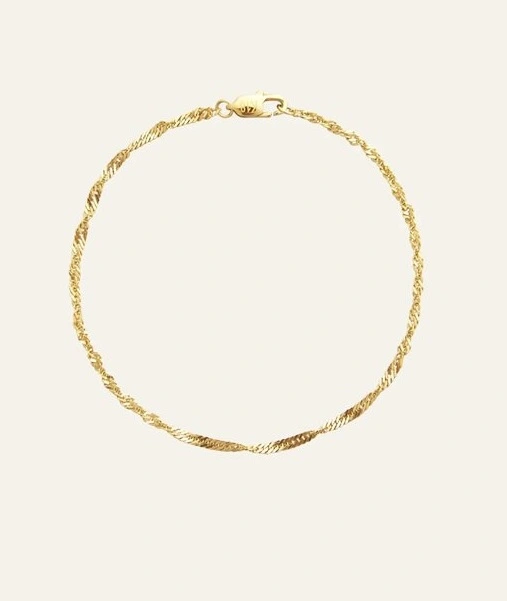 Twirl bracelet gold medium