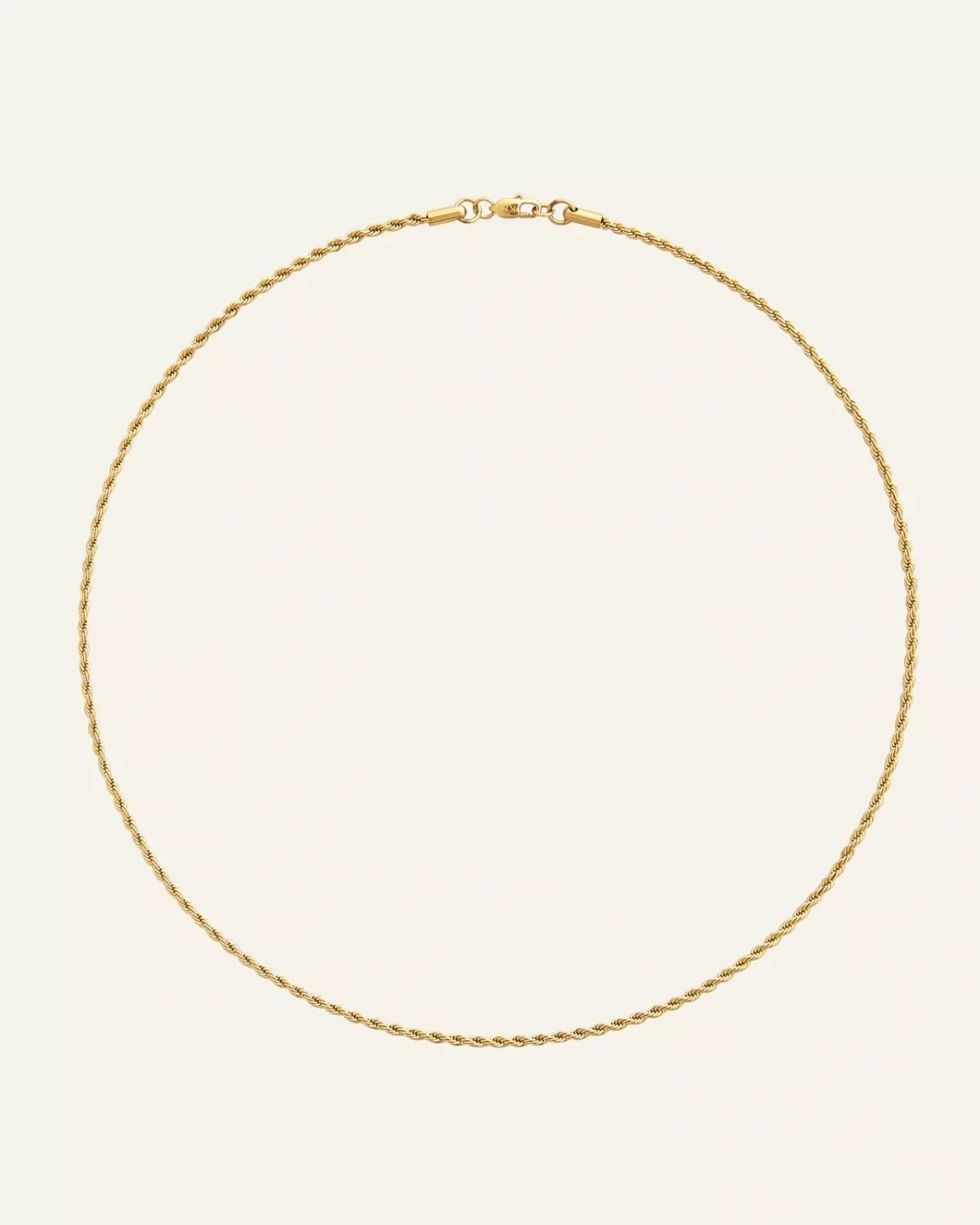 Thin Rope necklace gold