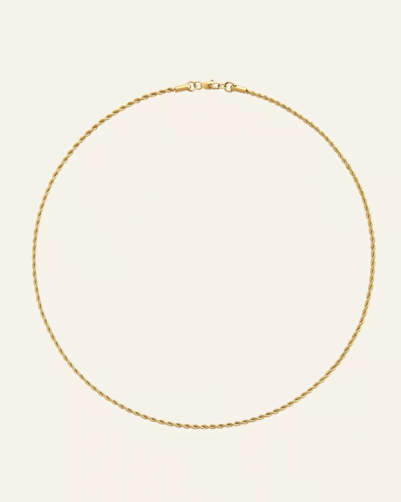 Thin Rope necklace gold