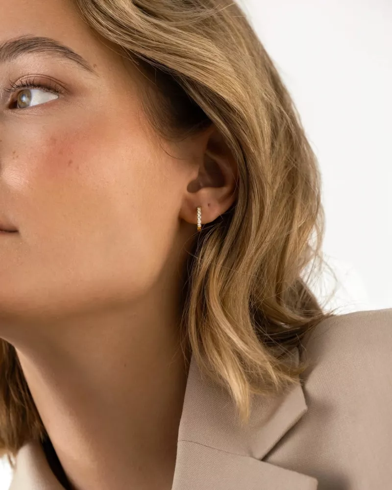 Shiny Gold Hoops Medium