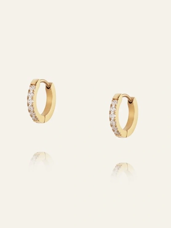 Shiny Gold Hoops Medium