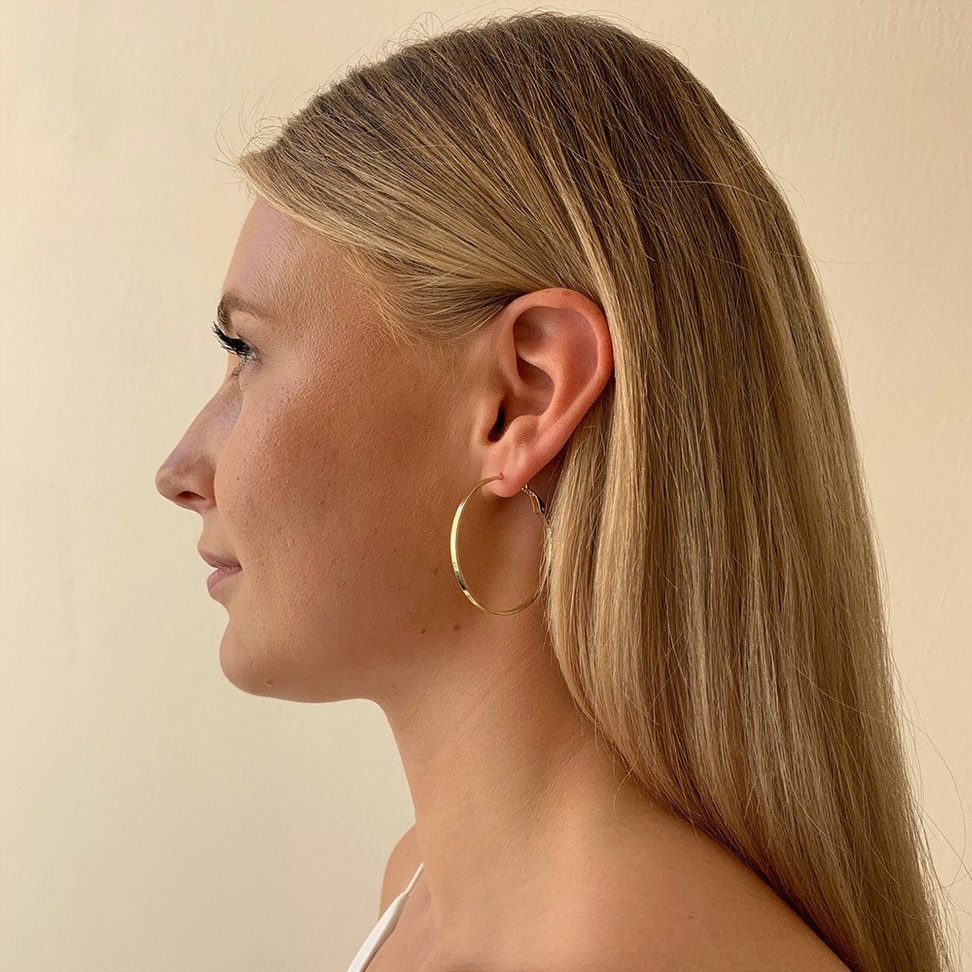 Moe ring ear 40mm plain g